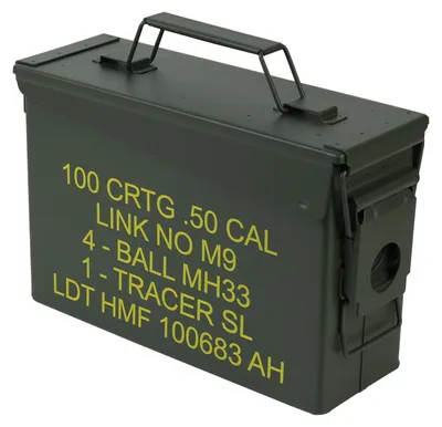 Produktbild von HMF Metallbox, US Ammo Box mit Schwerlastverriegelung 27,5 x 17,5 x 9,5 cm grün