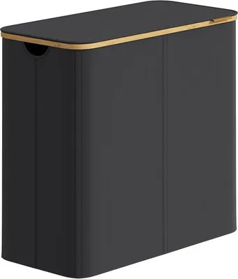 Produktbild von Songmics LCB514BH01 Waschkorb 200 l, faltbar, mit Griff, Deckel, 4 Fächer