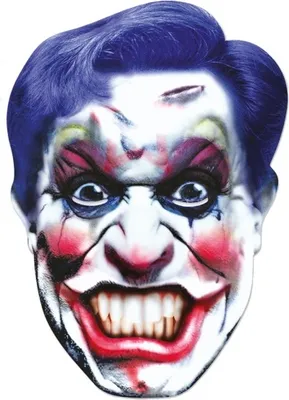 Produktbild von halbmaske Clown weiß