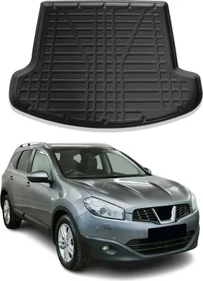 Image de Bac de coffre pour Nissan Qashqai +2 2008-2014 Caoutchouc TPE Noir