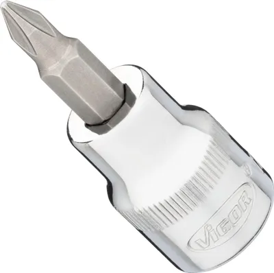 Produktbild von VIGOR Schraubendrehereinsatz V2294N 3/8" Kreuzschlitz Profil PH SW PH1