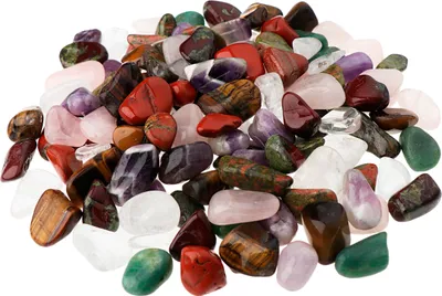 Produktbild von NKlaus 900g Trommelsteine Mix 15 - 25 mm Heilsteine Edelsteine Schmucksteine Dekoration 14688