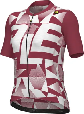 Produktbild von ALÉ Kurzarm Fahrradtrikot - MULTIVERSO PR-E - Rot/Weiß XS