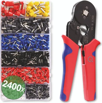 Produktbild von Quadrios 22T007 22T007 Crimpzangen-Set Aderendhülsen 0.25 bis 10 mm² Inkl