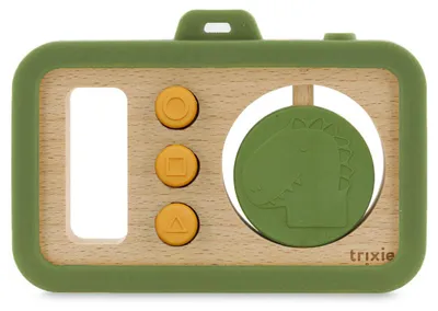 Produktbild von Trixie Holz-Babykamera mit Silikon Mr. Dino - pädagogisches Spielzeug
