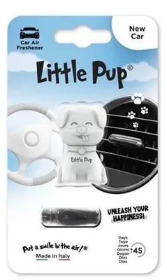 Osviežovač vzduchu do auta,  LITTLE PUP "New Car", biely