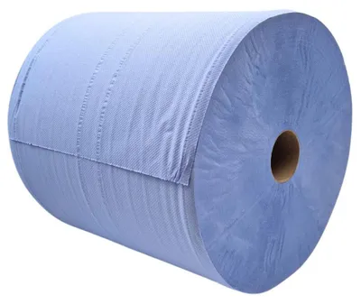 Produktbild von Tissue Expert Putztuchrolle, Putzrolle, Putztücher blau 3-lagig, 1000 Blatt, 36x38 cm, perforiert, saugstark, Reinigungstücher