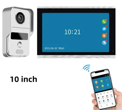 Produktbild von Kabelloses Video-Türsprechanlage – Video-Türtelefon – Gegensprechanlage – Haussicherheit – Digitales Türtelefon