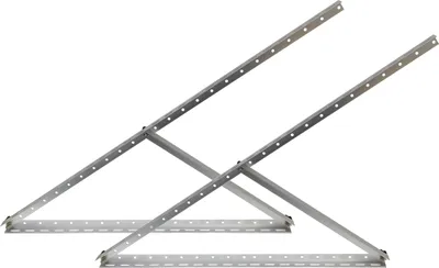 Produktbild von XXL-Aluminium Solarmodul Halterung bis 120cm Modulbreite - Solarmodul bis 600W - Neigungswinkel bis 45° Flachdach, Boden, Solarpanel, PV-Module Befestigung senkrecht oder waagerecht