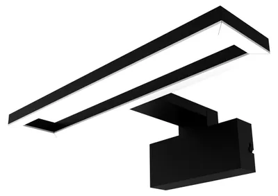 Immagine prodotto di Lampada a LED per specchio da bagno OSRAM Orbis Saturn, colore nero, 4000 K, luce bianca fredda, 450 lm, 9 W