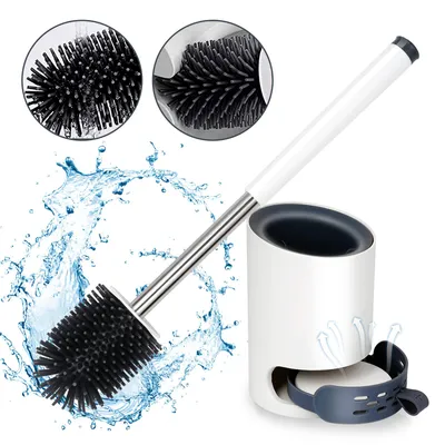 Produktbild von EINFEBEN Silikon Toilettenbuerste WC WC Buerste mit Klobuerste 2 in 1 Steril Wandmontage