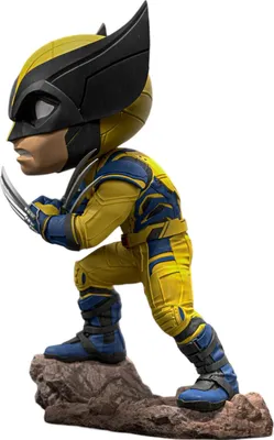Obrázok produktu pre Figurka MiniCo Wolverine w żółtym kostiumie z Deadpoolem od Iron Studios 13 cm