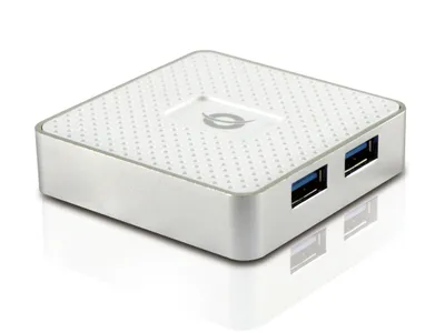 Produktbild von Conceptronic HUBBIES03W 4-Port USB 3.0 Hub