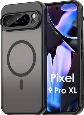 Produktbild von Handyhülle für Google Pixel 9 Pro XL Matt Case Schutzhülle Kratzfest Passgenau Schwarz