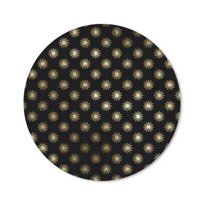 Produktbild von MuchoWow® Mauspad Mousepad Muster - Sonne - Gold 50x50 cm - Mousepads - Maus Mat - Pad - Mausunterlage - Vinyl