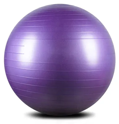 Immagine prodotto di Palla da ginnastica, palla da seduta, 55 cm, viola, con pompa, ideale per Pilates e yoga