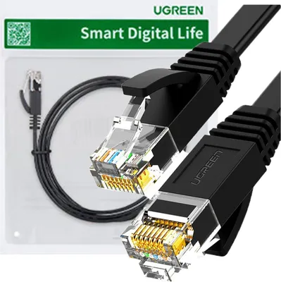 Immagine prodotto di Ugreen Nw102 50177 Cavo di rete LAN Ethernet piatto Cat. 6 8M - Nero