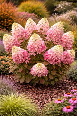 Immagine prodotto di Ortensia a pannocchia ‘Early Harry’ in vaso da 3 litri – Hydrangea paniculata resistente al freddo, pianta da giardino compatta per terrazze e aiuole