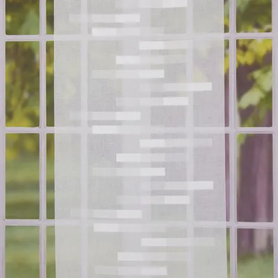 Produktbild von Schiebevorhang Leinenoptik Scherli Effektstreifen weiß 245x60cm