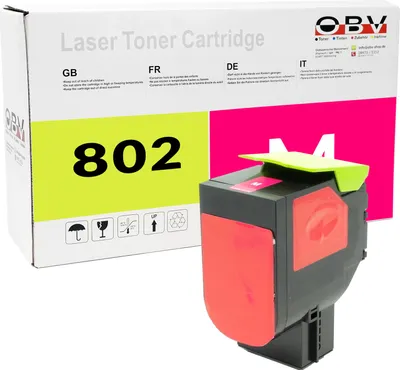 A toner cartridge and its packaging are shown against a white background.