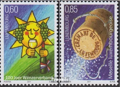 Produktbild von Briefmarken Luxemburg 2011 Mi 1906-1907 (kompl.Ausg.) postfrisch Weinbau