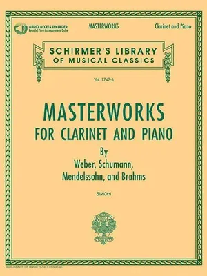 Produktbild von Masterworks for Clarinet and Piano Book/Online Audio