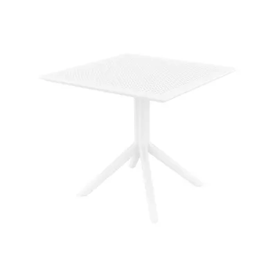 Produktbild von CLP Tisch Sky 80 x 80 cm wetterfest und UV-beständig weiß
