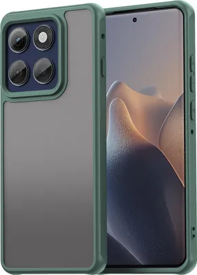 Obrázek produktu pro Pouzdro pro Motorola Edge 60 Pro, průsvitná matná zadní strana s ochranou fotoaparátu, nárazuvzdorné ochranné pouzdro Zelený