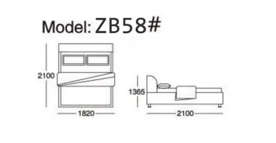 Produktbild von Betten Möbel Schlaf Hotel Doppel Luxus Schlafzimmer Bett Design Polster Samt Neu