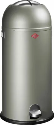 Image de Wesco Poubelle Kickmaster Maxi, Collecteur de déchets, Collecteur de déchets à pédale, tôle d'acier, maillechort, 40 L, 180731-03