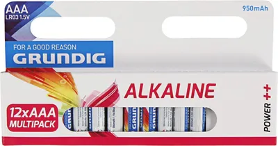 Produktbild von Micro-Batterie GRUNDIG Alkaline 1,5V Typ AAA/LR03 12er-Pack