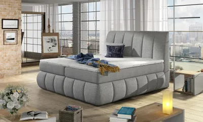 Produktbild von Kontinentales Bett 140x200 ARVITO - Esche