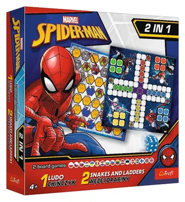 Produktbild von Game 2in1 Chinese Man / Snakes And Ladders - Spider-man Trefl 02419