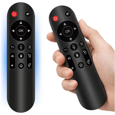 Obrázek produktu pro Univerzální dálkové ovládání k projektoru s Bluetooth, vzdušnou myší a hlasovým ovládáním, kompatibilní s Android projektory a Smart TV, náhradní dálkové ovládání Reagle