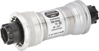 Immagine prodotto di SHIMANO 105 BB-5500 Octalink ITA, movimento centrale, nero-argento, SH-EBB5500I18