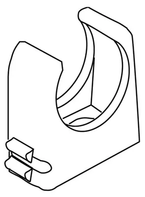 Produktbild von Kleinhuis 796.130 RO-CLIP-Rohrschelle Pg13.5 M20 D20-21mm PP RAL7035 lichtgrau