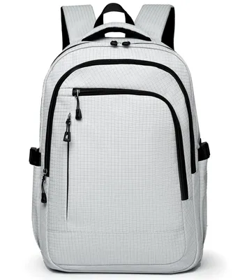 Image de Sac à dos pour ordinateur portable de 15,6 pouces, idéal pour les voyages et l'école, imperméable et spacieux