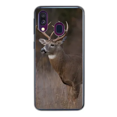 Produktbild von MuchoWow® Handyhülle Schutzhülle Hülle für Samsung Galaxy A40 Herbst - Hirsche - Gras - Natur - Tiere Silikon Softcase Handy Hülle - Handy-Tasche