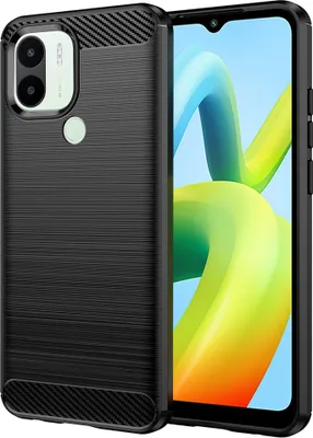 Zdjęcie produktu dla Etui Carbon Shield do Xiaomi Redmi A1/A2 Plus - Czarny KP29170