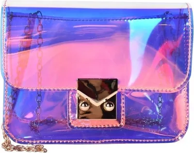 Produktbild von AN-6121 Handtasche in Rosa - Glänzend & Transparent KP6121