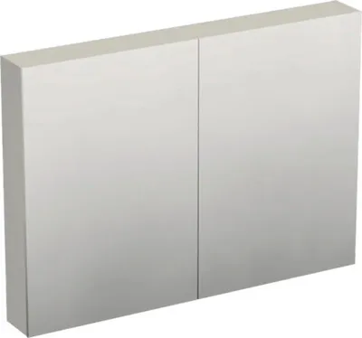 Produktbild von Jungborn Spiegelschrank TRENTA 100 x 14,4 x 72 cm Cashmere glanz 3-türig IP 44