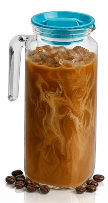 Glas-Karaffe mit Deckel 1,0 l, quadratisch, Frigoverre-Design