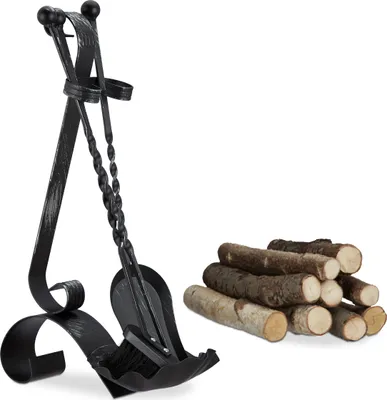 Produktbild von relaxdays Kaminbesteck antik 4-teilig