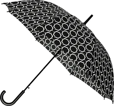 Produktbild von Regenschirm GEOMETRISCH schwarz leicht automatisch 103 cm Damen