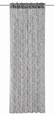 Produktbild von Fertigschal verdeckte Schlaufen grau  245x140 cm - Vorhang von Albani