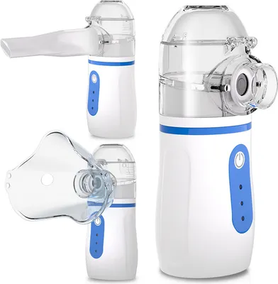 Obrázok produktu pre Jiubiaz Prenosný inhalátor Nebuliser, dobíjací tichý inhalátor, prenosný mini inhalátor, prenosný zvlhčovač vzduchu pre deti a dospelých s dýchacími problémami