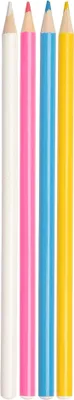 Productafbeelding van Krijtpotloden Set - Stof Markers - Kleding Maken - Gemakkelijk Verwijderbaar - 4 Stuks - Multicolor