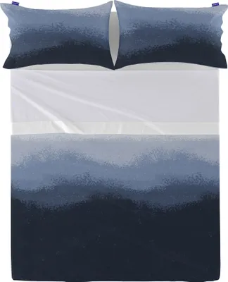 Produktbild von Nightfall Oberlaken Dunkelblau  160x270 cm (Standardgrösse) 100% Baumwolle Hergestellt in Europa