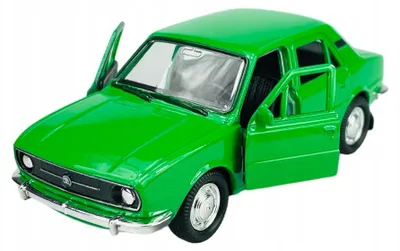 Image de Welly SKODA 105L Modèle Réduit Vert Métal 1:34