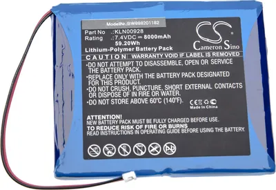 Produktbild von vhbw Akku Ersatz für Trimble KLN00928 für Messgerät (8000 mAh, 7,4 V, Li-Polymer)
